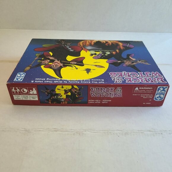 Vintage 1997 Schmid DANCE OF THE WITCHES Board Game By Bjorn Holle Halloween - Picture 4 of 10